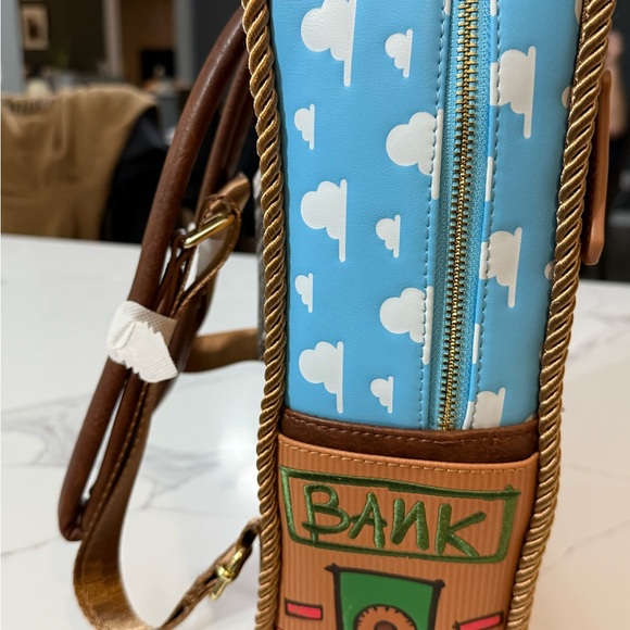 Loungefly Toy Story Woody Saloon 30th Anniversary mini backpack,NWT - Picture 4 of 8